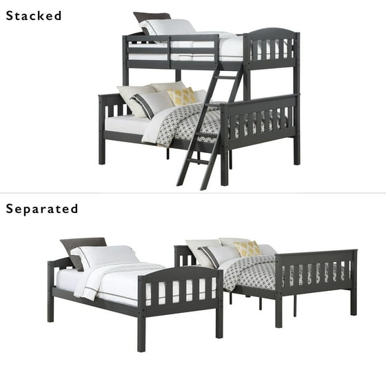 Dorel Living Airlie Twin Over Full Wood Bunk Bed Multiple Colors Dorel Living Airlie Twin Over Full Wood Bunk Bed Multiple Colors Com