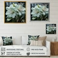 thumbnail image 4 of Designart "Lifelike White Blooms I" Rhododendron Floater Framed Canvas Wall Art, 4 of 5