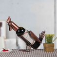 thumbnail image 2 of Tooarts Gallo Estantería de vino Escultura de metal Escultura práctica Tooarts escultura de hierro, 2 of 6