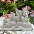 thumbnail image 5 of Estatua de Ángel con luz de resina, estatua de vela LED sin llama, de Ángel con colección de luces para sala de estar, estante de patio,, 5 of 5