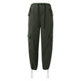 thumbnail image 4 of Xmyrz Casual Pants For Women Lightweight Vintage Style Relaxed Fit Sports Cargo Pants Pockets Lounge Pants Casual Trouser, 4 of 9
