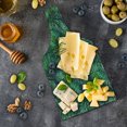 thumbnail image 5 of Leaf Cutting Board, Watercolored Old Design Print of Palm Tropic Exotic Forest Leaves, Decorative Tempered Glass Cutting and Serving Board, Wine Bottle Shape, Forest Green Dark Green, by Ambesonne, 5 of 5