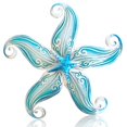 thumbnail image 1 of Decoración de pared con forma de estrella de mar de metal POXOHO, 30 cm, azul, arte costero, 1 of 6