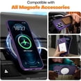 thumbnail image 2 of for iPhone 12 Pro Max Case Magnetic Compatible with MagSafe Slim Translucent Matte Phone Case Cover 6.7 inch (Deep Purple), 2 of 14