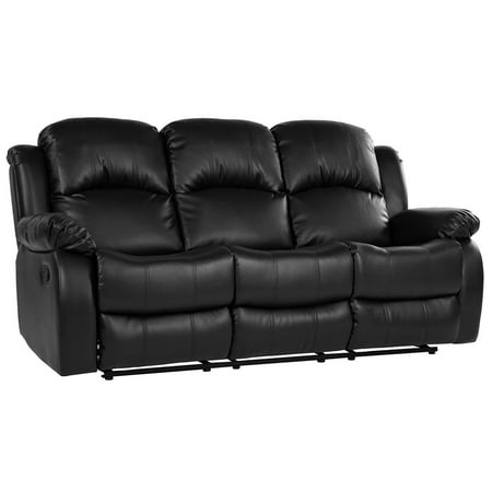 Mobilis Classic Oversize And Overstuffed 3 Seat Bonded Leather Overstuffed 3 Seat Bonded Leather