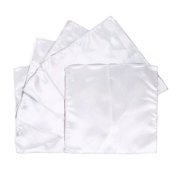 5-Pack Set Men's Solid Color Pocket Square Handkerchief - Diff Colors