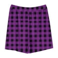 thumbnail image 4 of Annhoo Girls Shorts Summer Casual High Waisted Trendy Plaid Shorts Baggy Cozy Sports Running Shorts 5-13 Years, 4 of 4