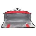 thumbnail image 4 of Large Insulated Pizza Carrier Bag for up to 3 Count 18" Pizzas with Ventilation andVelcro Closure for Pizza Delivery, Food Deliveries and Food Transport in Red in 20"L x 20"W x 6"H, 4 of 7