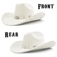 thumbnail image 3 of Sombrero vaquero FLUFFY SENSE. Cattleman Western Felt para mujer/hombre, 3 of 7