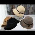 thumbnail image 7 of Dyfzdhu Women Bucket Hat Trendy Summer Bowler Sunblock Curly Rimmed Straw Sun Hats Black, 7 of 7