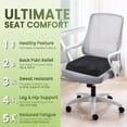 thumbnail image 7 of Gilbin 3D Memory Foam Seat Cushion – Ergonomic Comfort for Office Chairs, Car Seats, and Home – Breathable, Non-Slip Design for Ultimate Support, 7 of 7