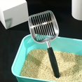 thumbnail image 4 of Pala de arena para gatos profunda, pala de arena fuerte, pala de metal para gatos, para limpiar excrementos de mascotas de gatos, perros y conejos ER, 4 of 5