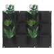thumbnail image 2 of Bolsa de plantación para jardín, balcón, pared, plantas de flores verticales, macetero colgante, Color negro, 12 bolsillos, 2 of 8
