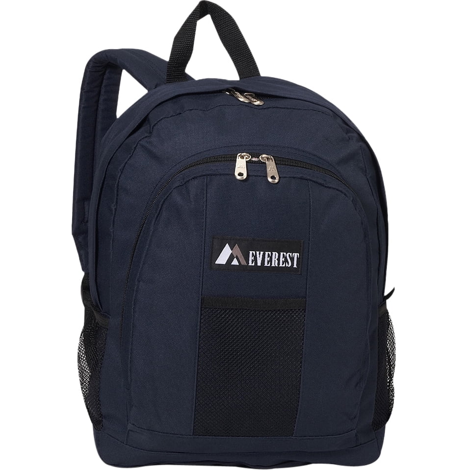 Everest - Everest Backpack with Front and Side Pockets, Navy - Walmart ...