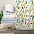 thumbnail image 2 of Long 72"x84" Abstract Bright Watercolor Colorful Spots Shower Curtain Set with Hooks,Abstract Ivory Color Background Bathroom Curtain,Waterproof Washable Fabric for Bathroom Decor, 2 of 6