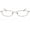 Shiny Copper, variant on Unisex Optical Eyewear - Rectangle Shape, Metal Full Rim, Shiny Copper