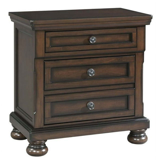 Picket House Furnishings Kingsley Table de Chevet Traditionnelle/noyer/pinwood