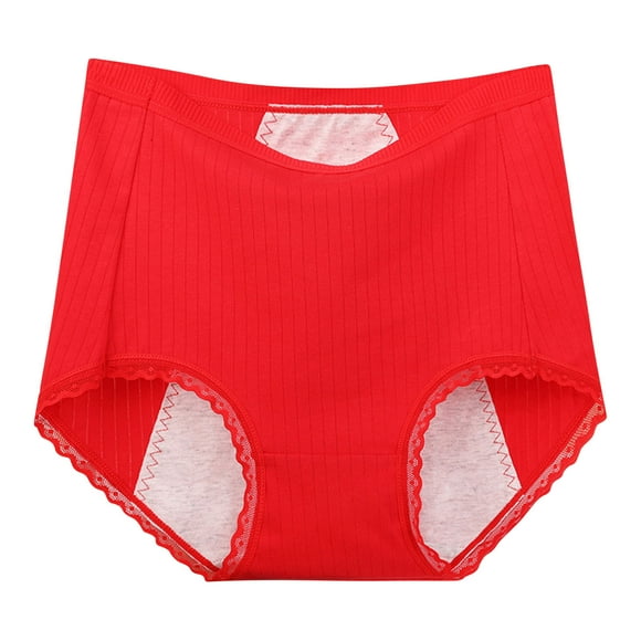 Bigersell Underwearss for Women Clearance Womens Boxers Underwear Boy Shorts Panty Style P-1564 Cotton Plus Size Panties Thong Bikini Sets Ladies Briefs Mid Waist Women's Bikini Panties Red 6Xl