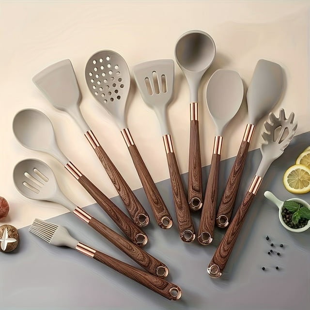 Silicone Kitchen Utensils Set - 1pc Non-Stick Spatula, Heat Resistant, Easy to Clean, Safe Cooking Tools - Ideal for Christmas, Halloween, Easter Cooking and Baking Essentials