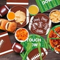 thumbnail image 3 of Football Paper Plates Football Party Supplies Disposable Paper Plates Napkins Cups Banner and Tablecloth Football Birthday Party Decorations Design3 Serve 20, 3 of 8