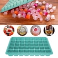 thumbnail image 4 of Ice Cubes Tray, Reusable Ice Cubes Trays Molds, With Covers Food-Grade For Home Bar Verdigris Color, 4 of 8