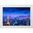 thumbnail image 1 of Kataoka, Takao 24x17 White Modern Wood Framed Museum Art Print Titled - Tokyo night view, 1 of 4