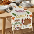 thumbnail image 4 of Thanksgiving Table Runner - Maple Leaf Pumpkin Turkey Pattern Fall Decorations And Holiday Table Flag For Dining Room Displays, 4 of 6