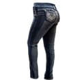 thumbnail image 5 of Jack David Plus Size Women's Stretch Premium Black Denim Jeans Skinny Pants, 5 of 6