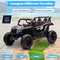 thumbnail image 6 of Joyracer 24 Volt Ride on Toys with Remote, 4WD Power UTV Wheels with 800W Motors, Bluetooth, Spring Suspension, LED Light, 3 Speeds, Black, 6 of 11