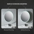 thumbnail image 4 of Blossom Regulus 32" LED Medicine Cabinet| Left Hinge | Bathroom Lighted Round Mirror Storage| Defog, 4 of 7