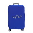thumbnail image 1 of Luggage Cover Suitcase Protector Heart Rate Pattern Print Thicker Elastic Dust Covered for 18-32 Inch Trolley Travel Accessories blue L, 1 of 6