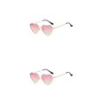 thumbnail image 3 of Jumpingount Impresionantes gafas de sol en forma de corazón de PVC con lente Tac Accesorio de moda Gafas de sol en forma de corazón rosa amarillo rosa amarillo 2Conjunto, 3 of 6