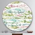 thumbnail image 2 of Designart'mixed Green Geometric Pattern II' Géométrique Métal Cercle Art Mural - Disque de 36, 2 of 5