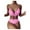 Hot Pink, variant on Viikei Bikini Swimsuit for Women Two Piece Swimwear Top Botton