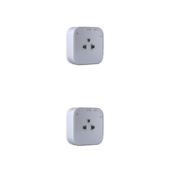 Seitruly Enchufe inalámbrico Protección inalámbrica contra cortocircuitos Conveniencia Suministros para el hogar Accesorios para el hogar de Enchufe de EE. UU. 2piezas