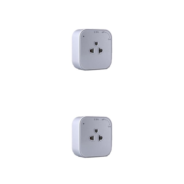 Inteprter Enchufe inalámbrico Protección inalámbrica contra cortocircuitos Conveniencia Suministros para el hogar Accesorios para el hogar de Enchufe de EE. UU. 2piezas