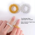 thumbnail image 1 of Sensory Finger Rings Stress Relief Massager Toy Ring Spiky Finger Anxiety Toys Stress Ring/Acupressure Finger And Rel D4S6 heqiyong LED, 1 of 2