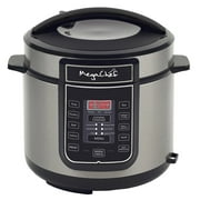 MegaChef 6 Quart Electric Pressure Cooker with 14 Pre-Set Multi-Function Features & Stainless Steel Pot