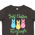 thumbnail image 4 of Inktastic Funny Easter Just Chillin' with My Peeps Boys or Girls Toddler T-Shirt, 4 of 5