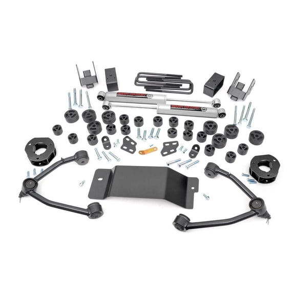 Rough Country 4.75" Dual Lift Kit (fits) 2007-2013 Chevy Silverado GMC Sierra 1500 4WD | N3 Shocks | Suspension | 257.20