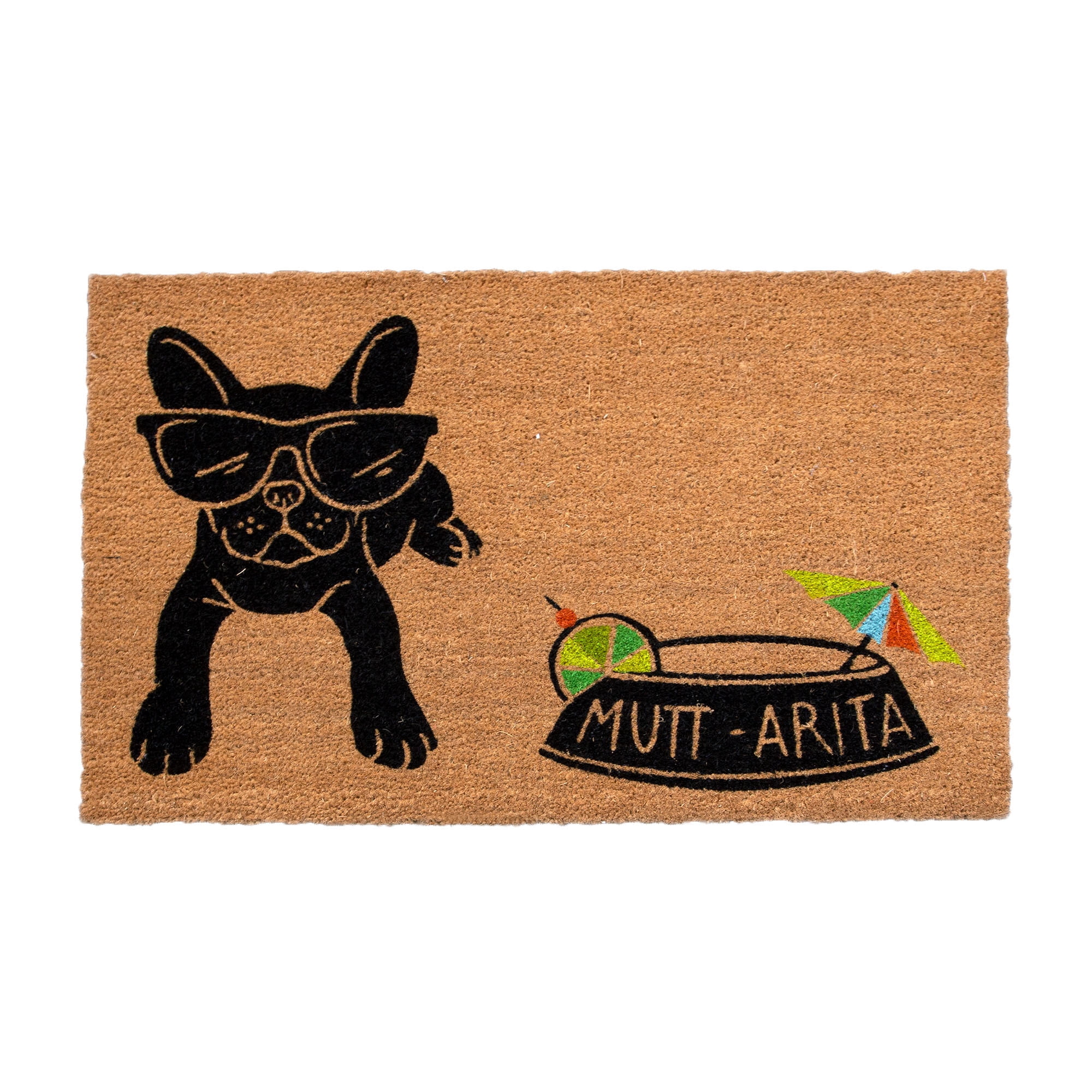 4 Cats & Dogs: Convertible 27 x 39" Entrance Mat, Muttarita (Includes Rectangle Core & Frame)