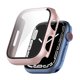 thumbnail image 4 of Sywqhk Estuche protector de reloj PC + vidrio templado para Apple Watch 7 45 mm (oro rosa), 4 of 8