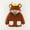 Coffee, variant on Newborn Baby Rocker Jacket Girls Boys Winter Padded Warm Jacket Knitted Outerwear Hooded Bodysuit Blue 18-24 Months