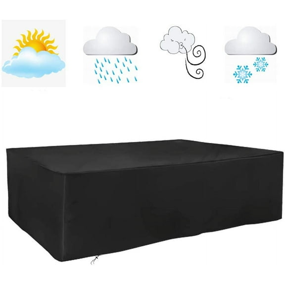 Patio Table Cover Waterproof, Outdoor Table Cover Rectangular, Patio Furniture Cover for Dinning Furniture, Picnic Coffee Tables Chairs and Sofas(Multiple sizes)