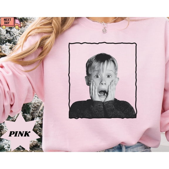 Home Alone Sweatshirt | Movies Inspired Xmas Holiday Sweatshirt - Sizes S-5XL ,Art Print JSC