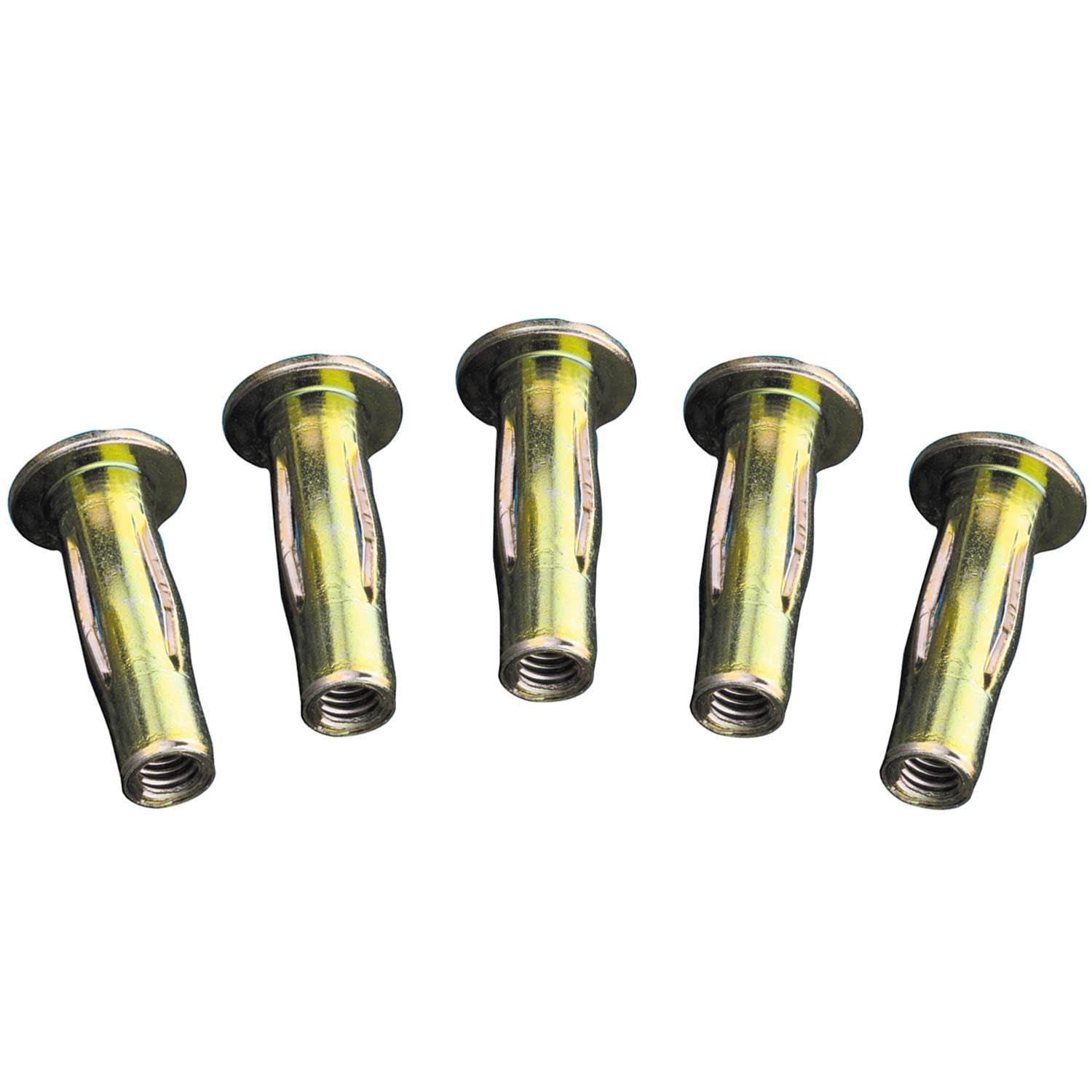 Fixed Rivet Nut W/ Mounting Rivets 2-Pack Anchor Nut 1/4-20 T Nut 