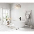 thumbnail image 3 of Elegant Kitchen & Bath BT30259GW-MBK 59 in. Bathtub, Glossy White with Matte Black Trim, 3 of 8