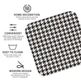 thumbnail image 3 of Gaeub Houndstooth Black And White Print 4 Pcs Leather Coasters for Drinks ,Drink Coasters Sets,Drink Table Cup Coasters for Living Room Kitchen Coffee Decor-Square, 3 of 6