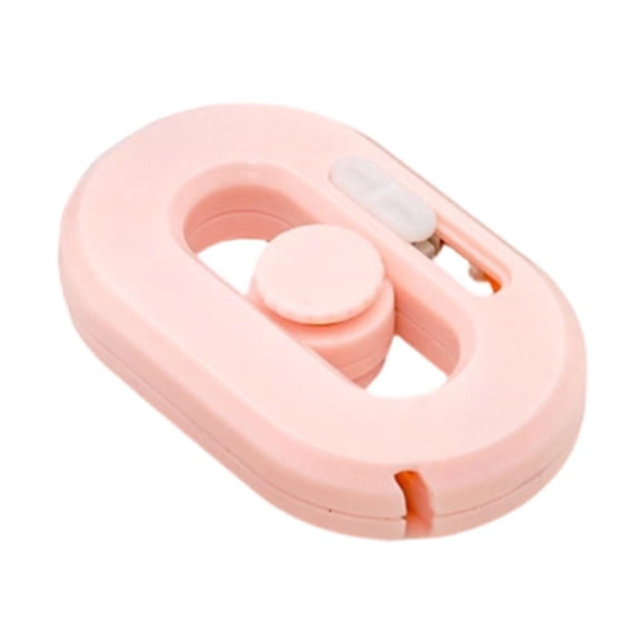 Cortador de cajas compacto y abridor de cajas para flejado, envoltura elástica rosa