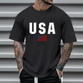 thumbnail image 2 of Sopiago American Flag Distressed T Shirts for Men USA Independence Day 4th of July Shirts for Men Patriotic Outfit Fourth of July Gifts Black,XL, 2 of 4